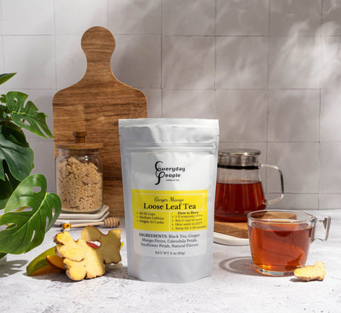 Ginger Mango Loose Leaf Flavored Black Tea - Everyday People Coffee & Tea